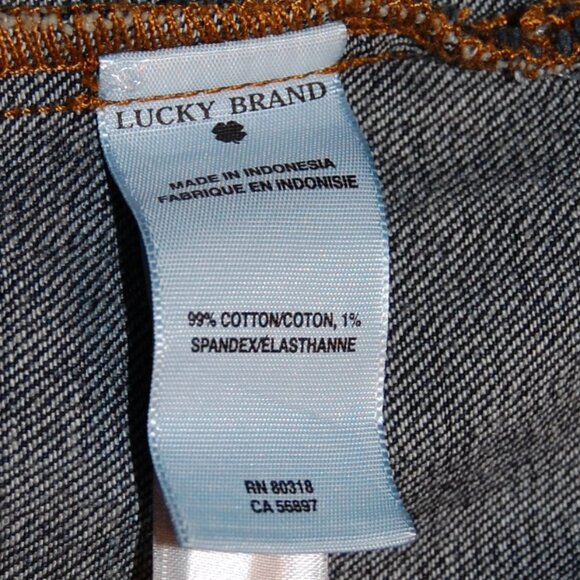 Women's LUCKY BRAND The Art of Blue Jeans Size Large 6 Button Jacket Size L - Picture 14 of 14